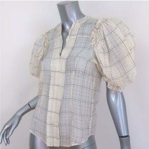 Isabel Marant Abias Puff Sleeve Blouse
